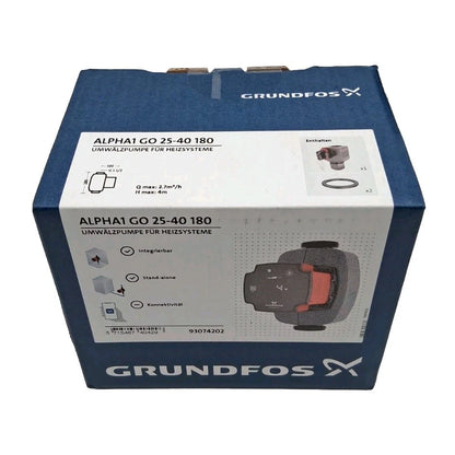 Grundfos Alpha 1 GO 25-40 180 Hocheffizienz-Umwälzpumpe 93074202