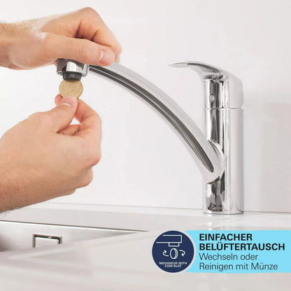 Grohe START QuickFix Küchenarmatur Edelstahl-Optik Auslauf
