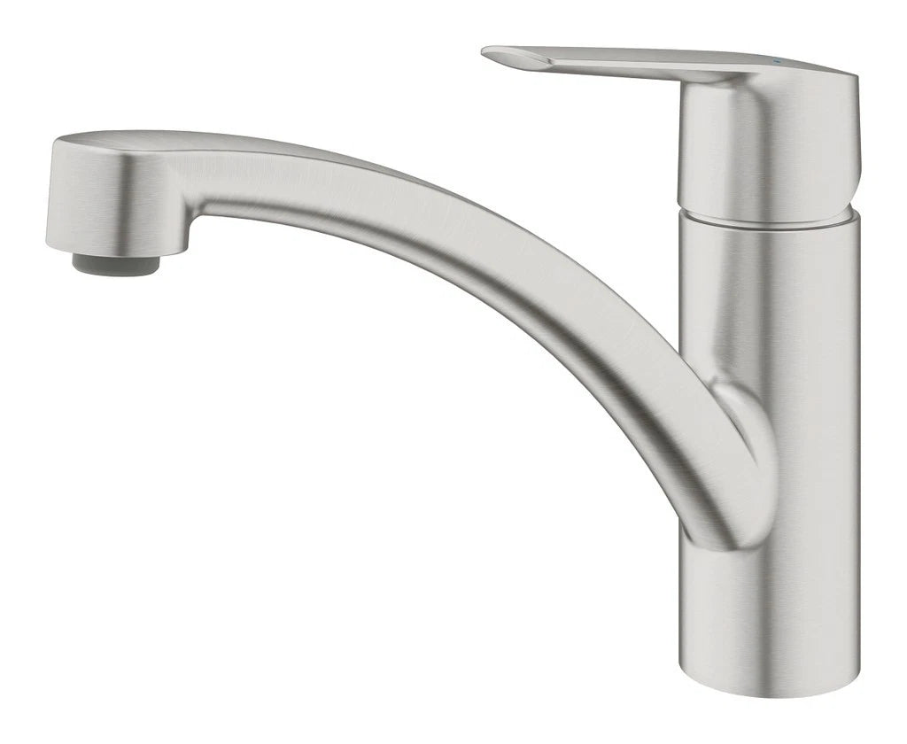 Grohe START QuickFix Küchenarmatur Edelstahl-Optik Seitenansicht links