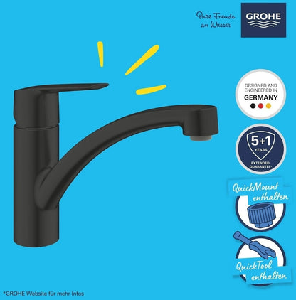 Grohe START QuickFix Küchenarmatur Schwarz Quickfix
