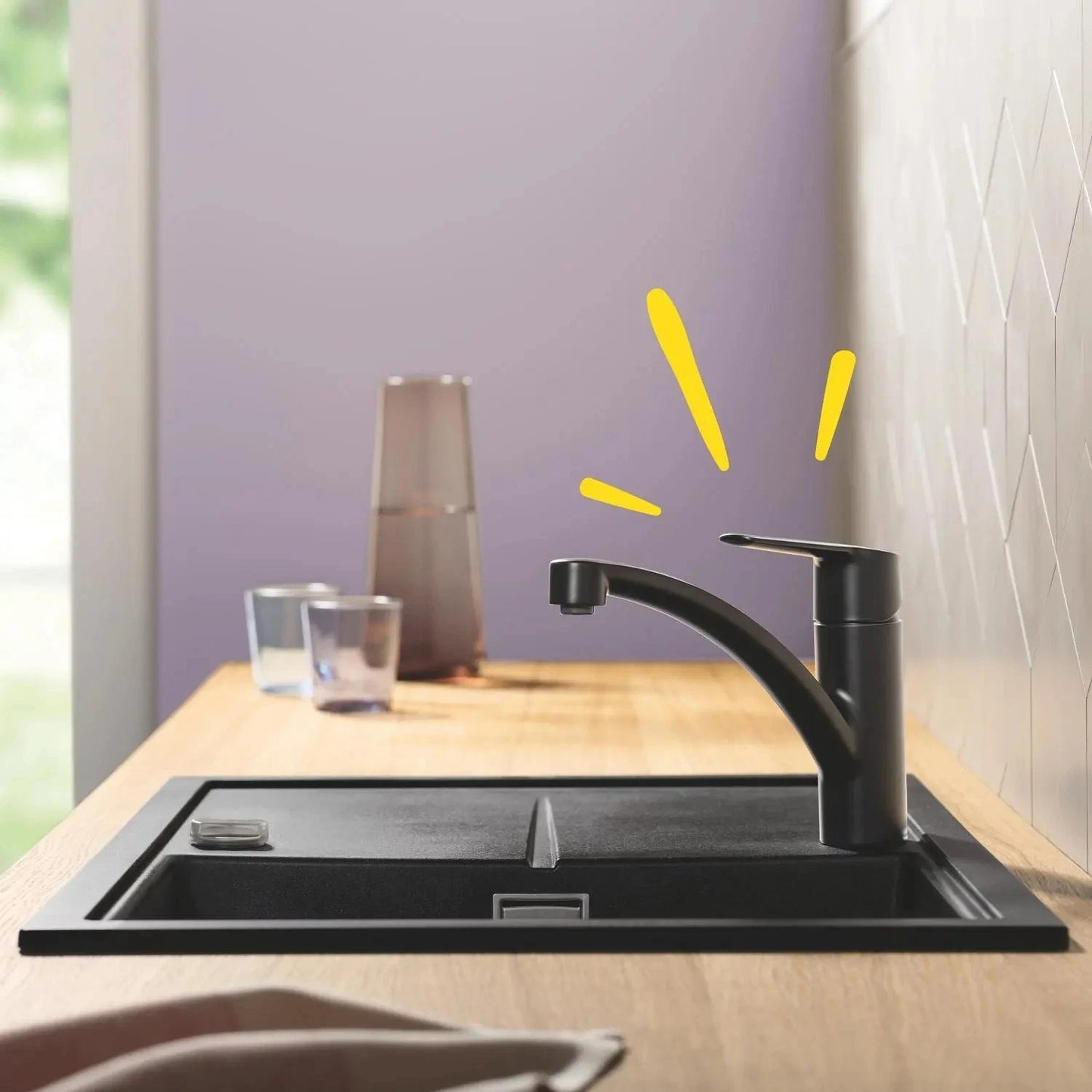 Grohe START QuickFix Küchenarmatur Schwarz Küche