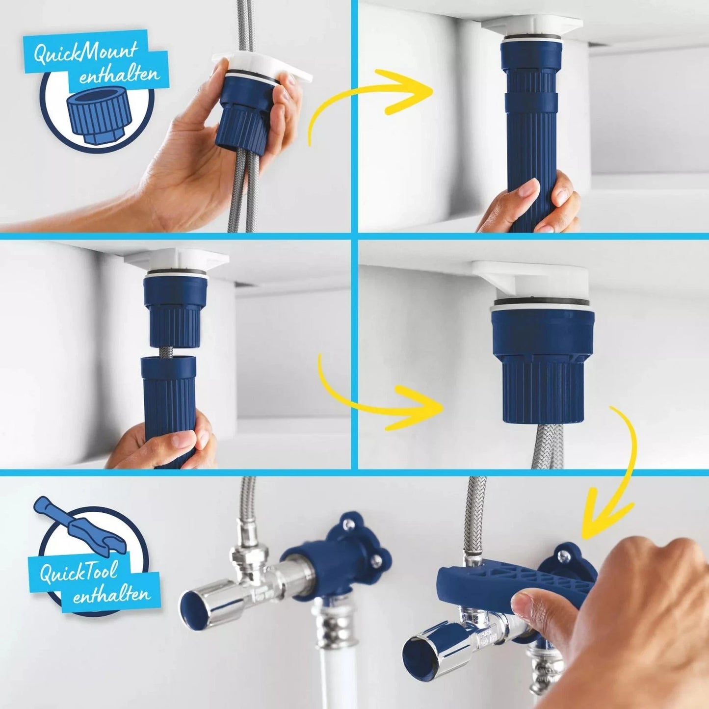 Grohe START QuickFix Küchenarmatur Schwarz Montage