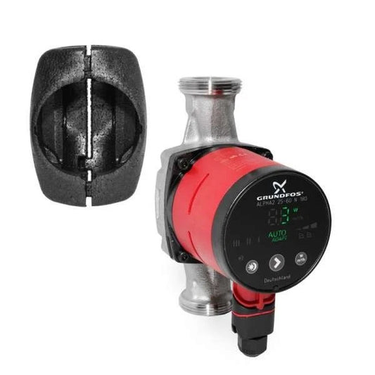 Grundfos ALPHA2 25-40 N 180 Zirkulationspumpe Trinkwasser Frontansicht