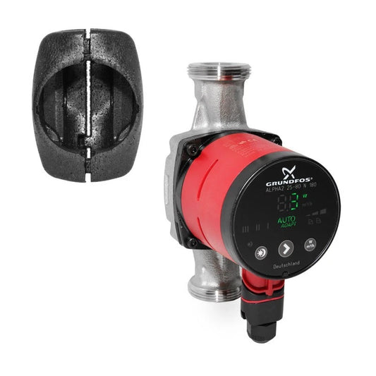 Grundfos ALPHA2 25-80 N 180 Zirkulationspumpe Trinkwasser Frontansicht