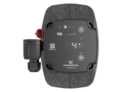 Grundfos ALPHA2 GO 25-40 130 Umwälzpumpe Frontansicht
