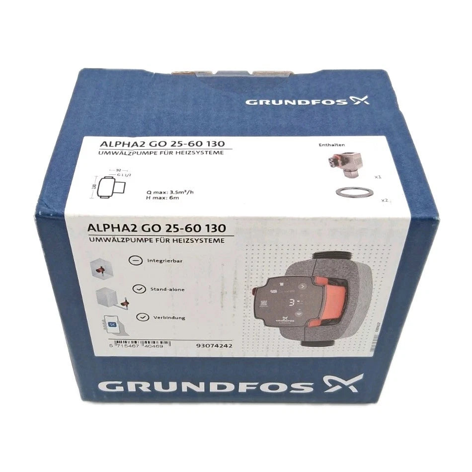 Grundfos ALPHA2 GO 25-60 130 Umwälzpumpe oben