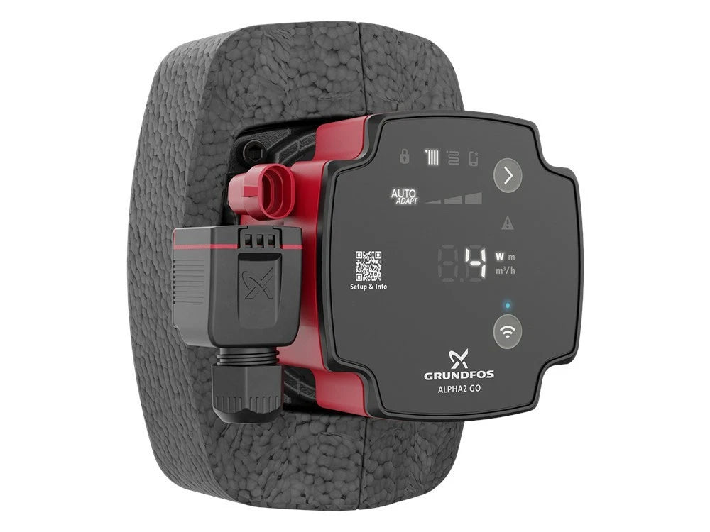 Grundfos ALPHA2 GO 25-60 130 Umwälzpumpe Seitenansicht links