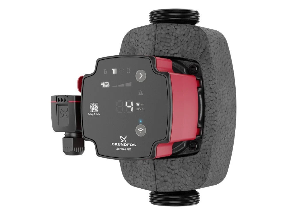Grundfos ALPHA2 GO 25-60 180 Umwälzpumpe Seitenansicht rechts