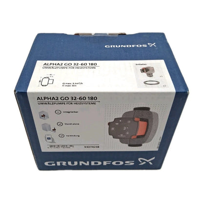 Grundfos ALPHA2 GO 32-60 180 Umwälzpumpe Front OVP